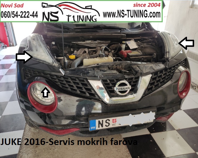 nissan juke 2016 servis mokar far kondenz novi sad ns tuning reparacija farova